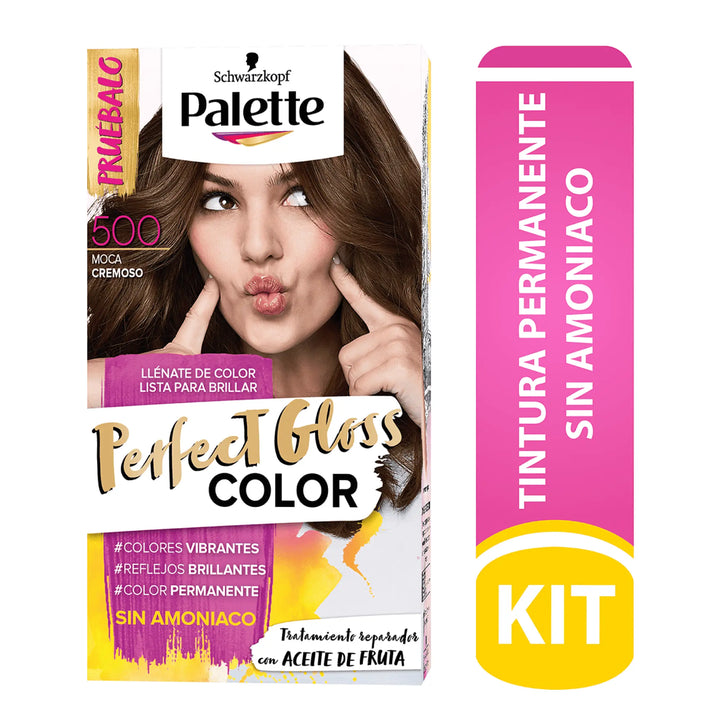 Palette Perfect Gloss Sin Amoniaco 500 Moca Cremoso - Magic Mechas