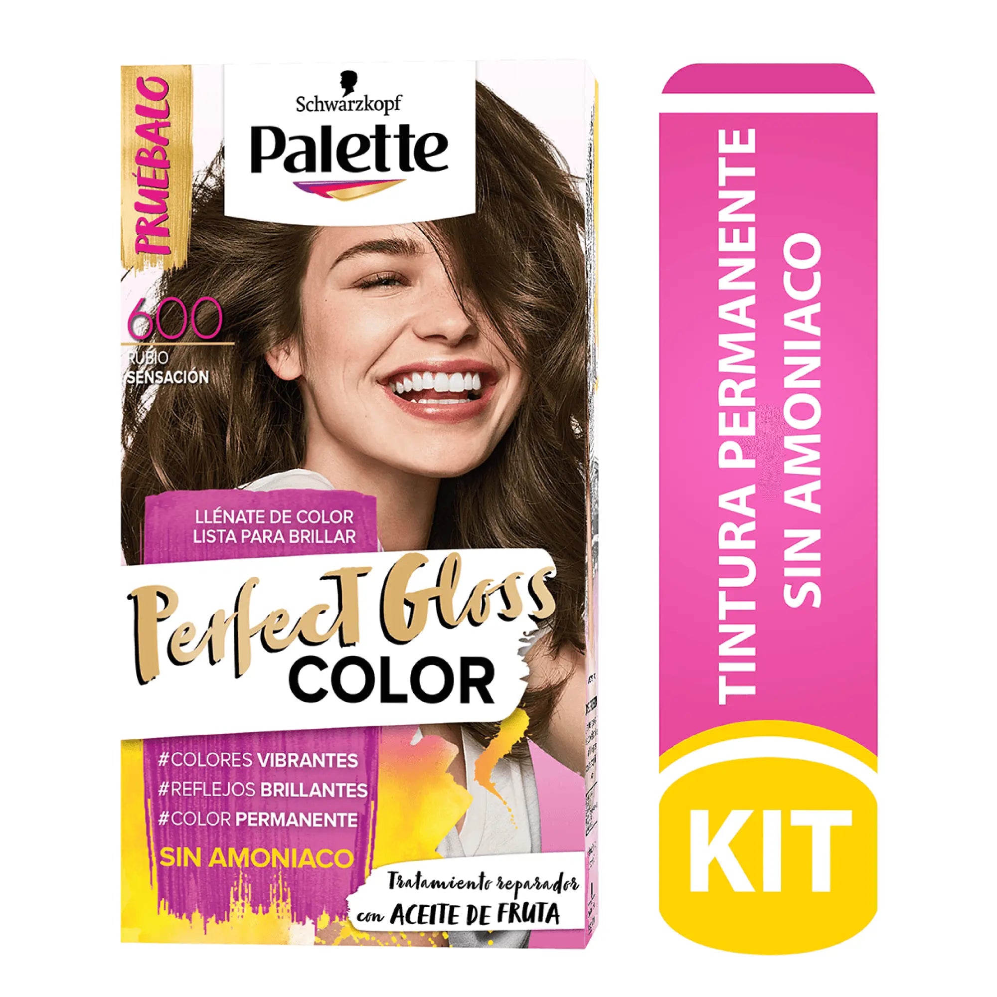 Palette Perfect Gloss Sin Amoniaco 600 Rubio Sensación - Magic Mechas