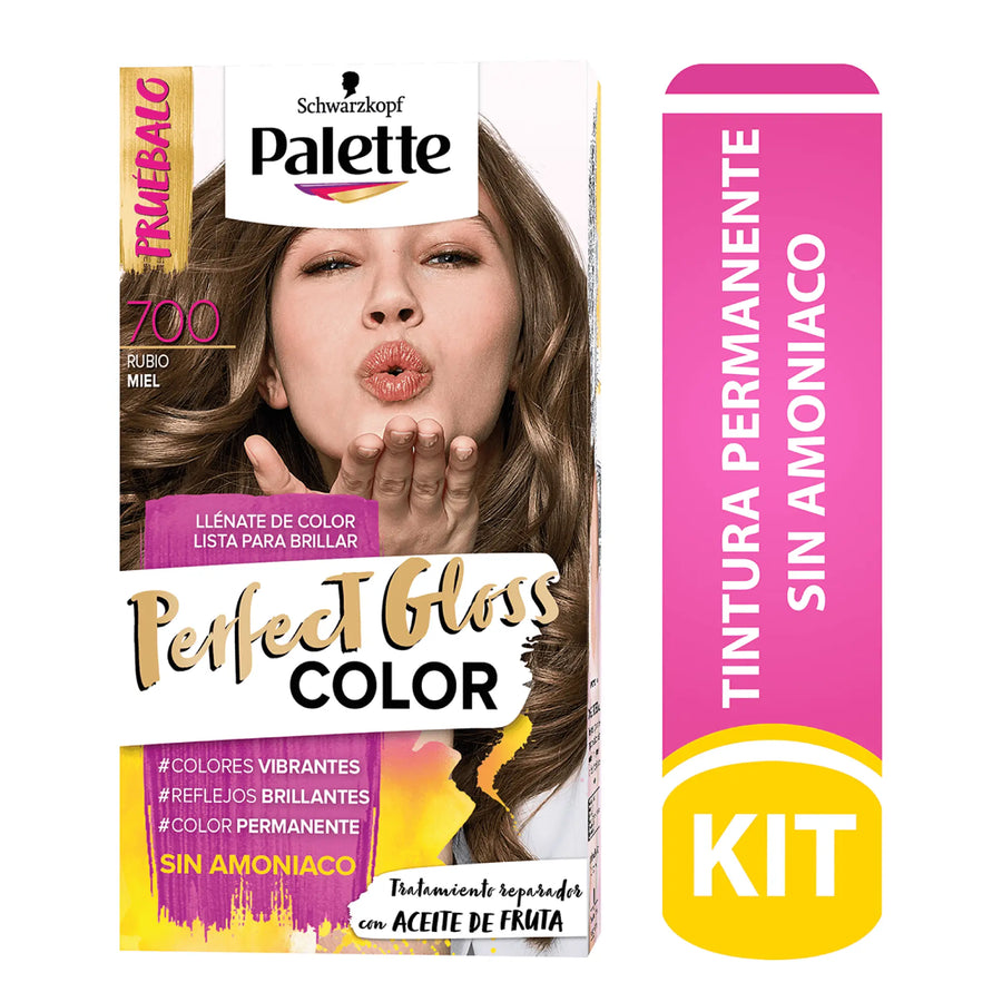 Palette Perfect Gloss Sin Amoniaco 700 Rubio Miel - Magic Mechas