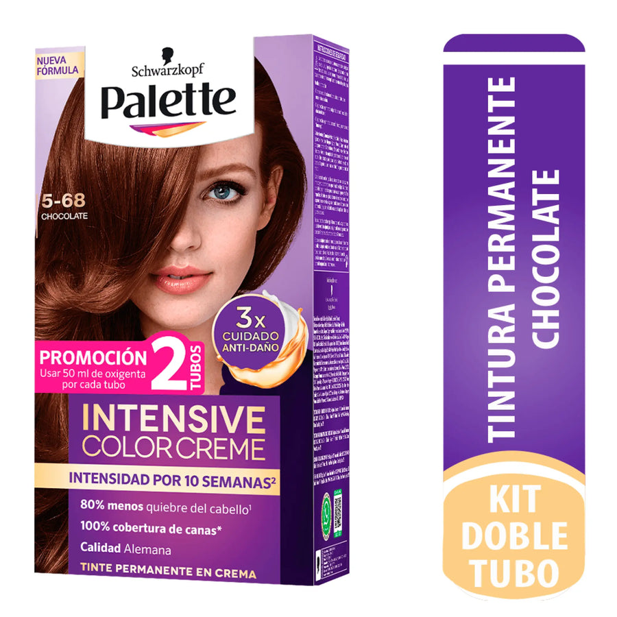 Palette Color Creme Doble Tubo 5-68 Chocolate - Magic Mechas