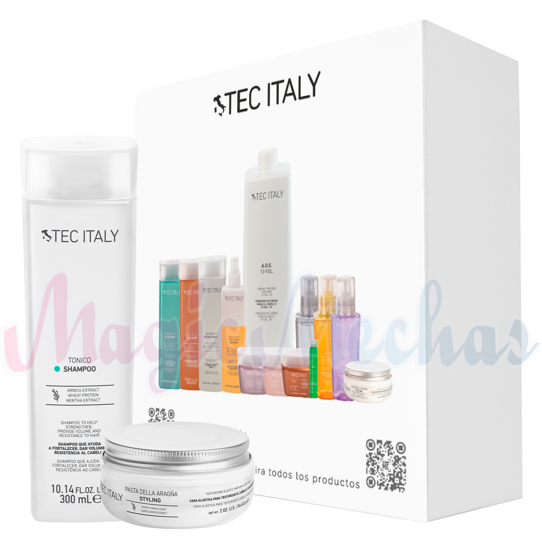 Kit Tec Italy Tonico Shampoo + Pasta Della Aragña Tec Italy