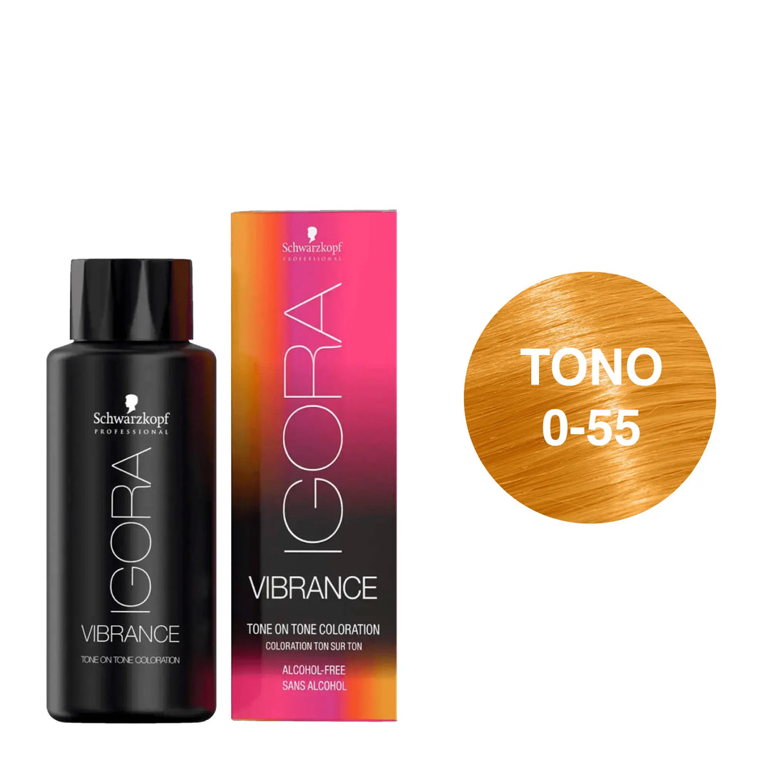 Igora Vibrance Tono 0-55 Concentrado Dorado 60mL - Magic Mechas