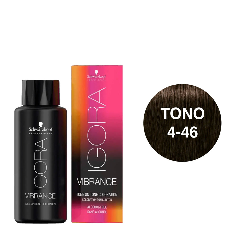 Igora Vibrance Tono 4-46 Castaño Medio Beige Chocolate 60mL - Magic Mechas