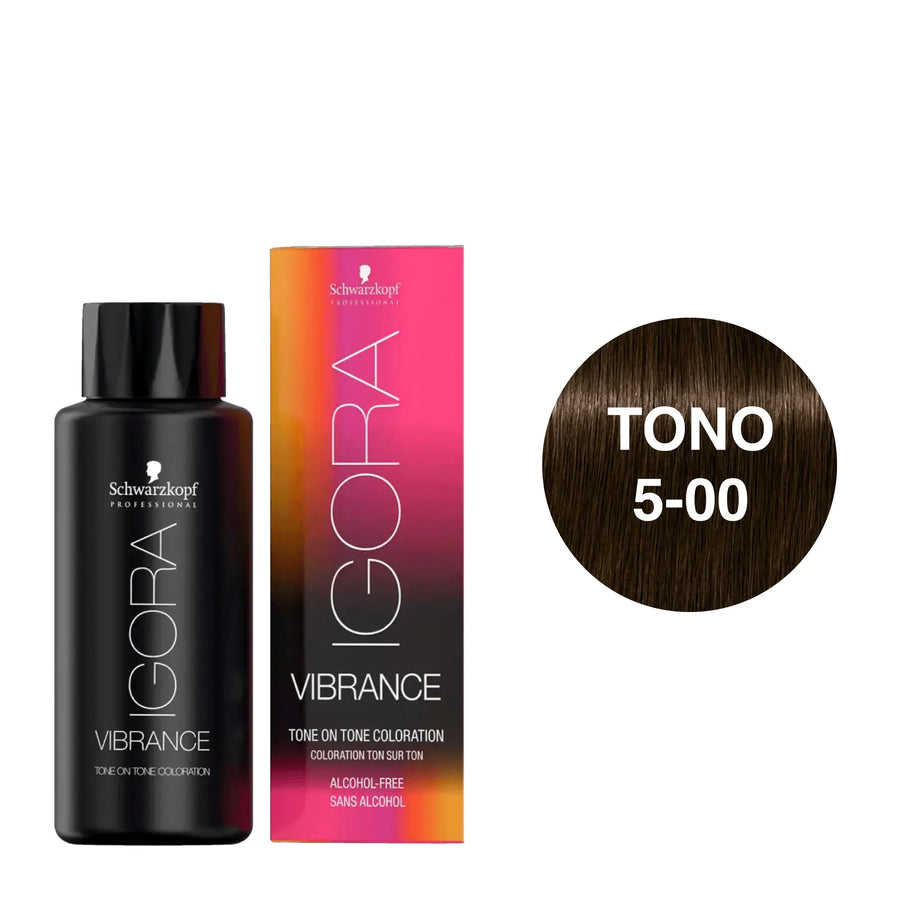 Igora Vibrance Tono 5-00 Castaño Claro Natural Intenso 60mL - Magic Mechas