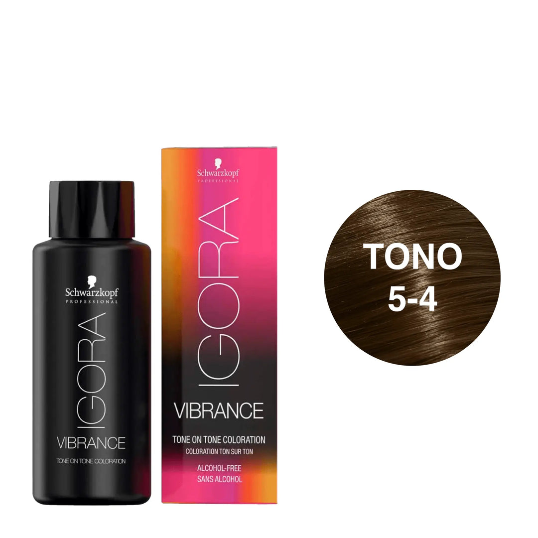 Igora Vibrance Tono 5-4 Castaño Claro Beige 60mL - Magic Mechas