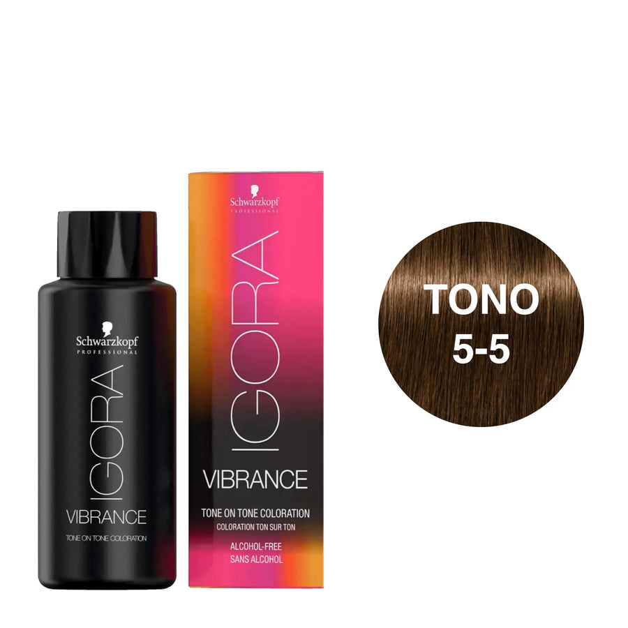 Igora Vibrance Tono 5-5 Castaño Claro Dorado 60mL - Magic Mechas