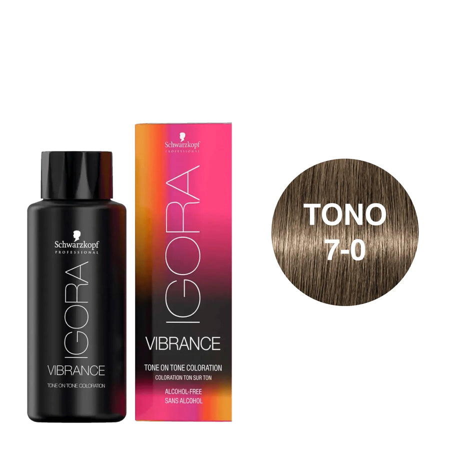 Igora Vibrance Tono 7-0 Rubio Medio Natural 60mL - Magic Mechas