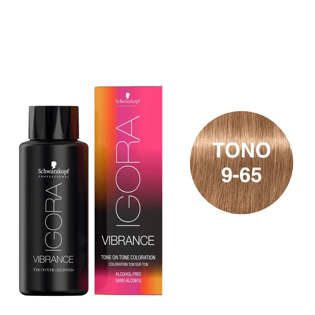 Igora Vibrance Tono 9-65 Rubio Muy Claro Chocolate Dorado 60mL - Magic Mechas