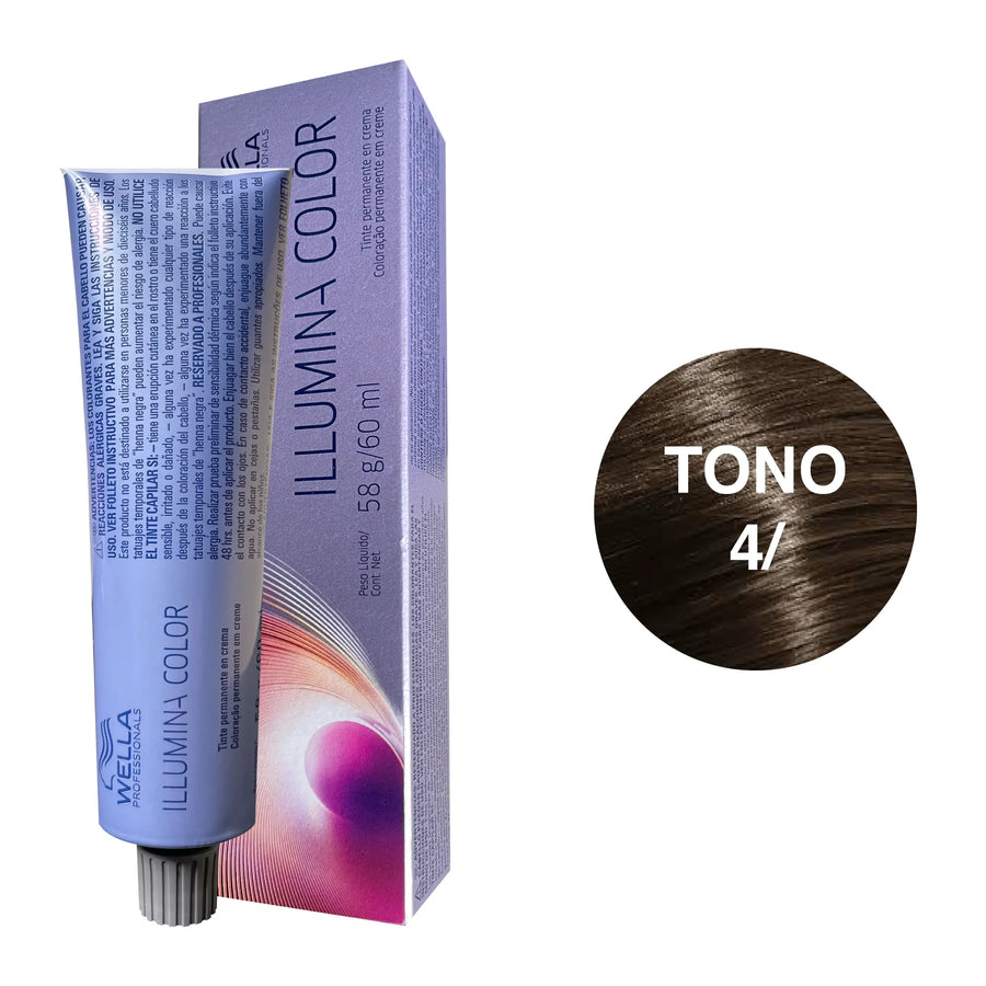 Tinte Wella Illumina Color Tono 4/ 60ml Wella