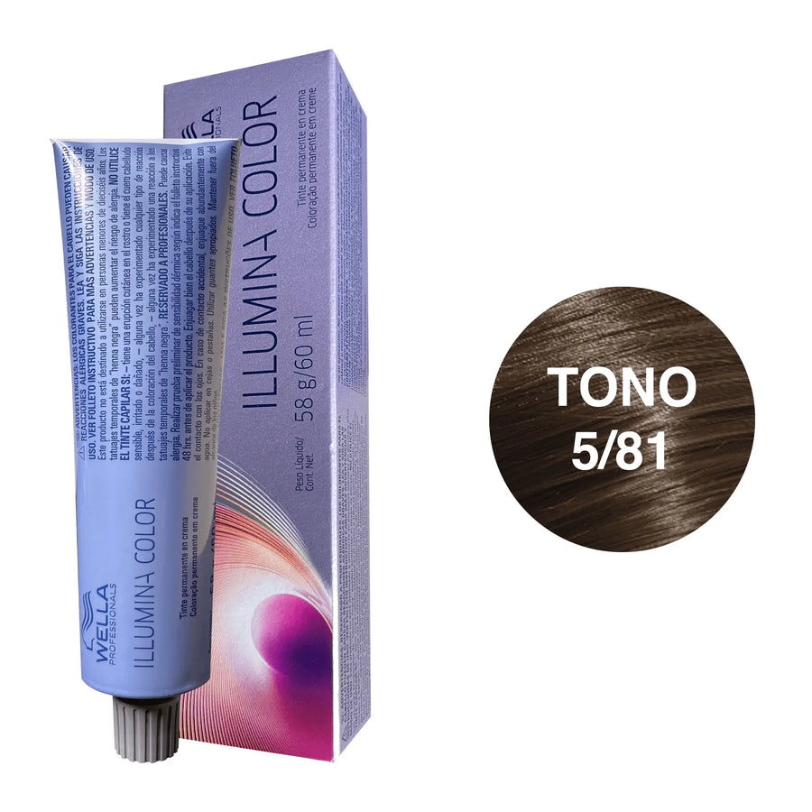 Tinte Wella Illumina Color  Tono 5/81 60ml - Magic Mechas