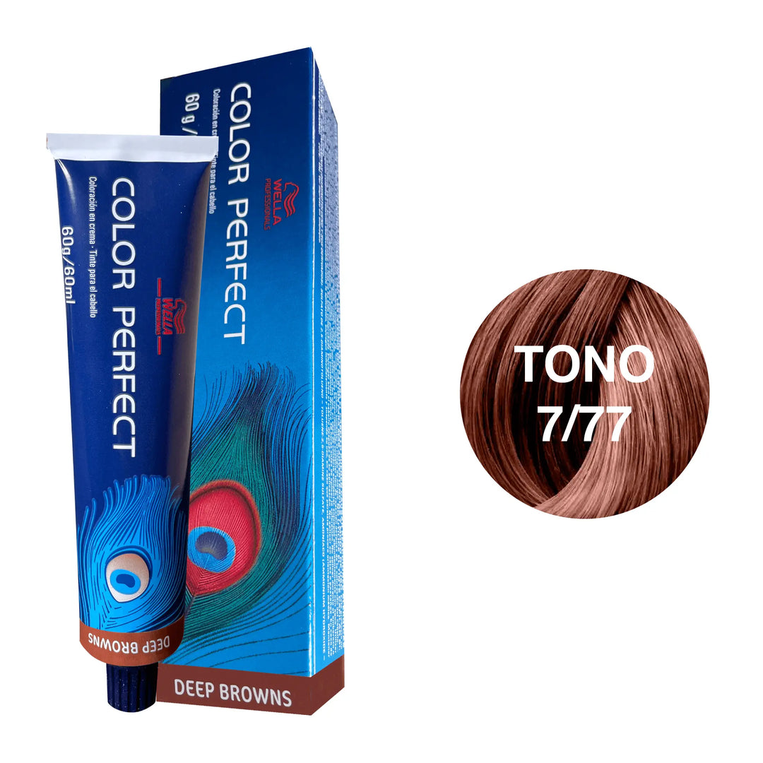 Tinte Wella Color Perfect Tono 7/77 60ml - Magic Mechas