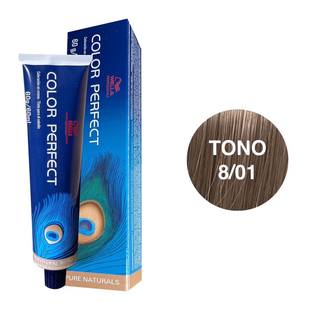 Tinte Wella Color Perfect Tono 8/01 60ml - Magic Mechas